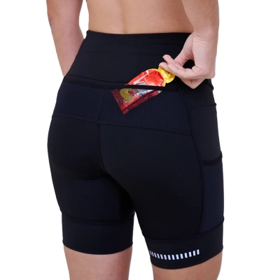 BERMUDA AUTHEN GRIT BOSSA 7 BOLSOS 18CM FEMININO