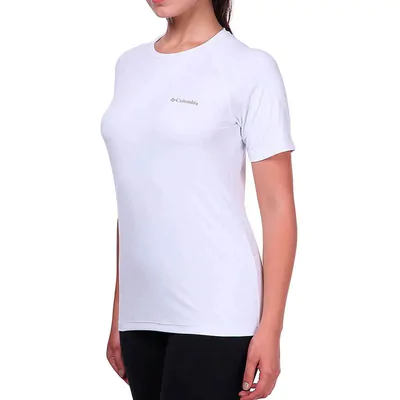 Camiseta Columbia Aurora Manga Curta Feminina - Branca