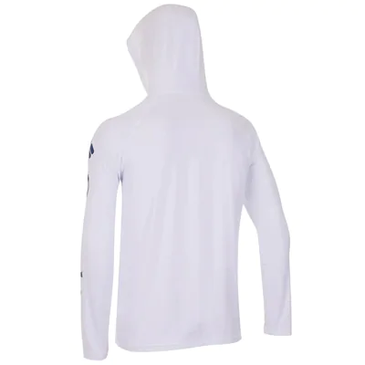 Camiseta Columbia Aurora Manga Longa Com Capuz Masculina - Branco