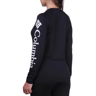 Camiseta Columbia Aurora Manga Longa Feminina - Preta