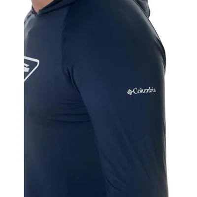 Camiseta Columbia Aurora Manga Longa Triangle Masculina - Azul