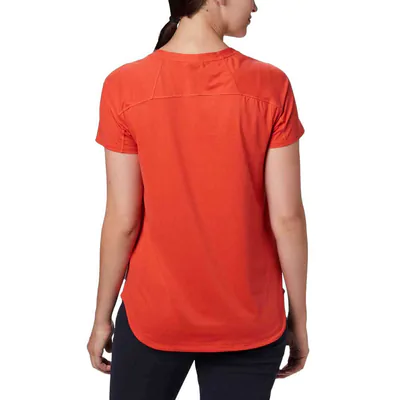 Camiseta Columbia Firwood Camp II Feminina  - Laranja