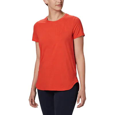 Camiseta Columbia Firwood Camp II Feminina  - Laranja
