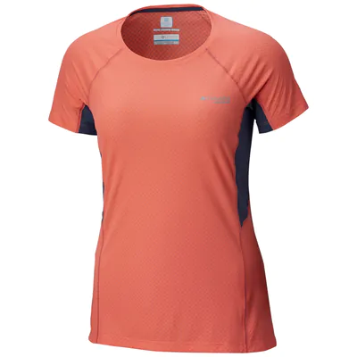 Camiseta Columbia Montrail Titan Ultra Short Sleeves Feminina - Laranja