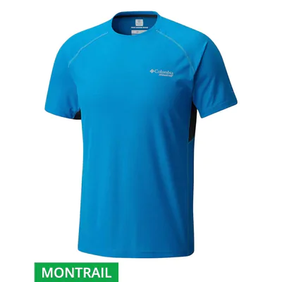 Camiseta Columbia Montrail Titan Ultra Short Sleeves Masculina - Azul