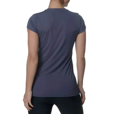 Camiseta Columbia Neblina Manga Curta Feminina -  Cinza Escuro