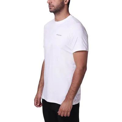 Camiseta Columbia Neblina Manga Curta Masculina -Branca