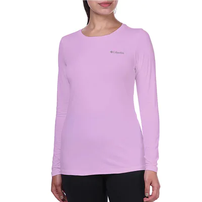 Camiseta Columbia Neblina Manga Longa Feminina - Lilás