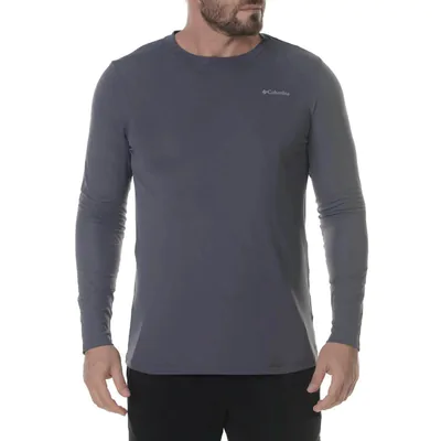 Camiseta Columbia Neblina Manga Longa Masculina - Cinza
