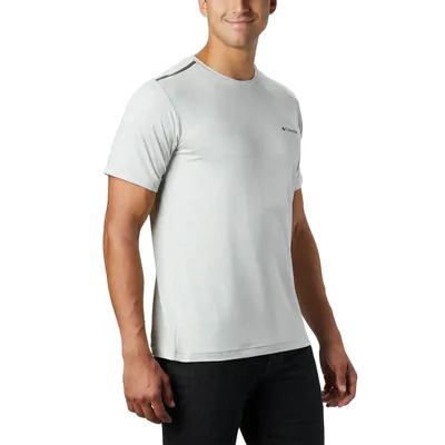 Camiseta Columbia Tech Trail Manga Curta Masculina - Cinza Claro