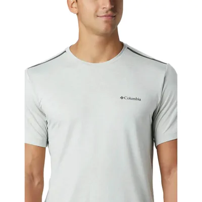 Camiseta Columbia Tech Trail Manga Curta Masculina - Cinza Claro