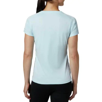 Camiseta Columbia Zero Rules Sleeve  Feminina - Azul Claro
