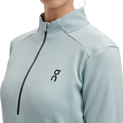 Camiseta Manga Longa On Running Climate Feminina - Azul Claro