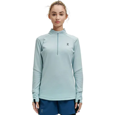 Camiseta Manga Longa On Running Climate Feminina - Azul Claro
