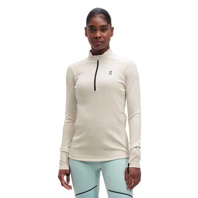 Camiseta Manga Longa On Running Climate Feminina - Creme