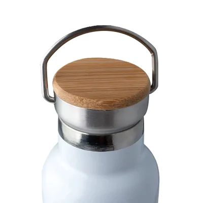 Garrafa Termica com Tampa de Bambu ACTE 600ML