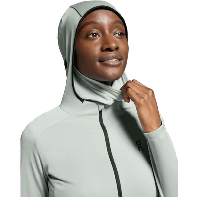 Jaqueta Climate Zip Hoodie On Running Feminina