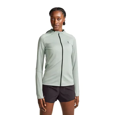 Jaqueta Climate Zip Hoodie On Running Feminina