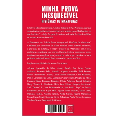 Livro Minha Prova Inesquecível: Histórias de Maratonas