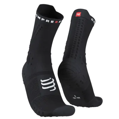Meia de Compressão Cano Médio Compressport Para Trilha V4 Unissex