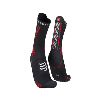 Meia de Compressão Cano Médio Compressport Para Trilha V4 Unissex