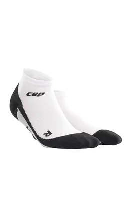 Meia de Compressão CEP Low Cut Feminina - Branco / Preto