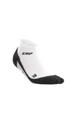 Meia de Compressão CEP Low Cut Feminina - Branco / Preto