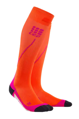 Meia de Compressão CEP Run Socks 2.0 Feminina - Laranja / Rosa