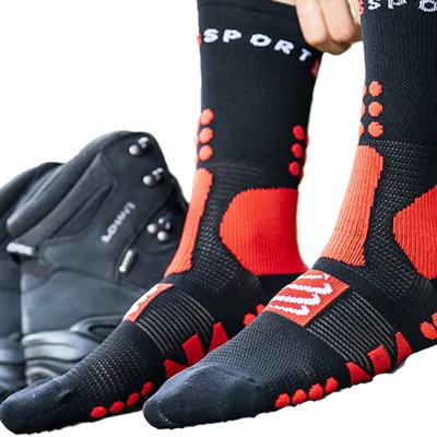 Meia de Compressão Compressport para caminhada – Hiking Socks (Cano Médio) Unissex