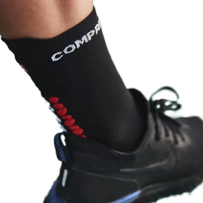 Meia de Compressão Compressport V4 Cano Médio Unissex