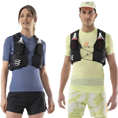 Mochila de Hidratação Compressport Ultrun Pack Evo 10 New Preta