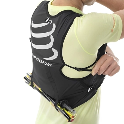 Mochila de Hidratação Compressport Ultrun Pack Evo 10 New Preta