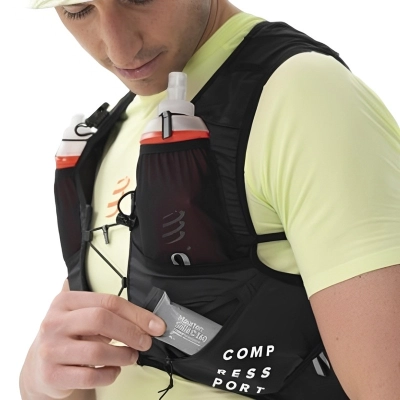Mochila de Hidratação Compressport Ultrun Pack Evo 10 New Preta