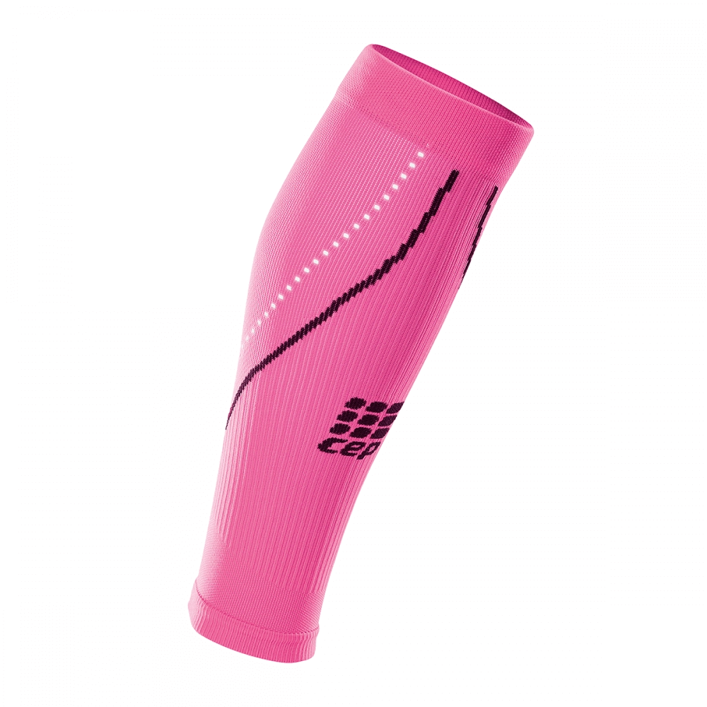 Polaina de Compressão CEP Night Calf Sleeves 2.0 Feminino - Rosa / Preto