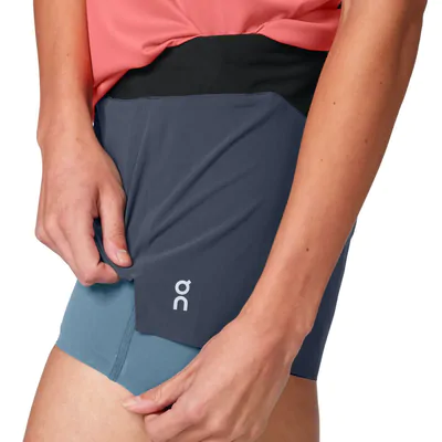 Running Shorts On Running Feminino - Marinho / Azul