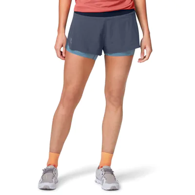 Running Shorts On Running Feminino - Marinho / Azul