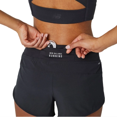 Short New Balance Impact Run Feminino - Preto