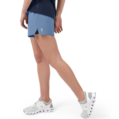Short On Running Feminino - Azul / Preto