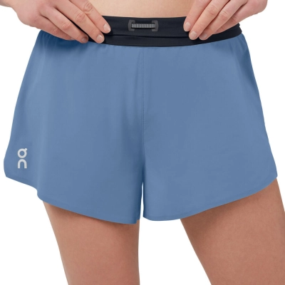 Short On Running Feminino - Azul / Preto