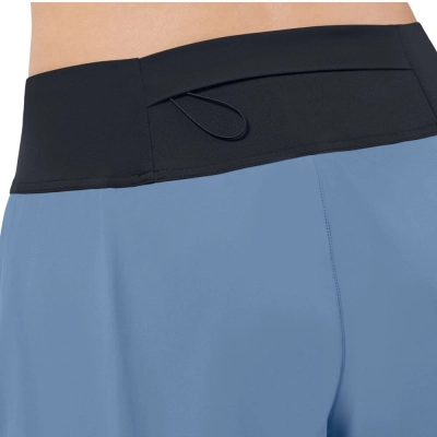 Short On Running Feminino - Azul / Preto