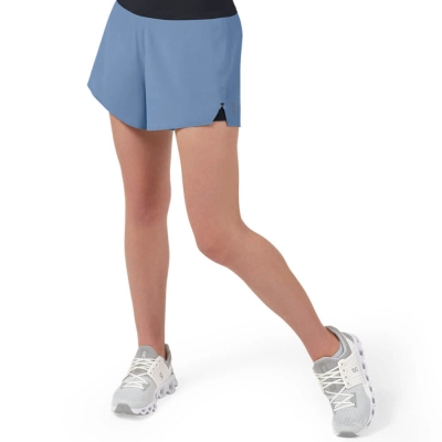 Short On Running Feminino - Azul / Preto