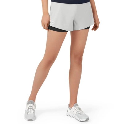 Short On Running Feminino - Cinza / Preto