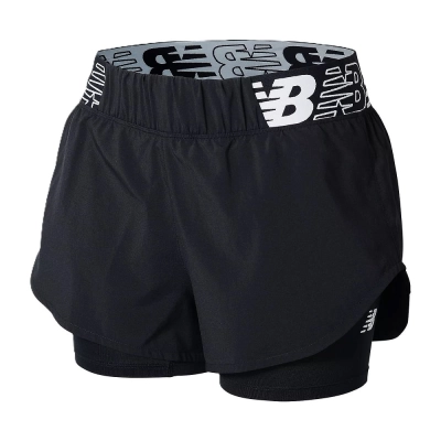 Shorts Duplo Relentless New Balance Feminino