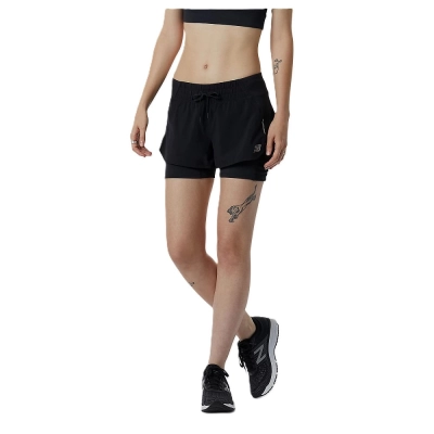 Shorts Impact Run Duplo New Balance Feminino