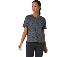 Camiseta New Balance Q Speed Jacquart Feminina - Cinza